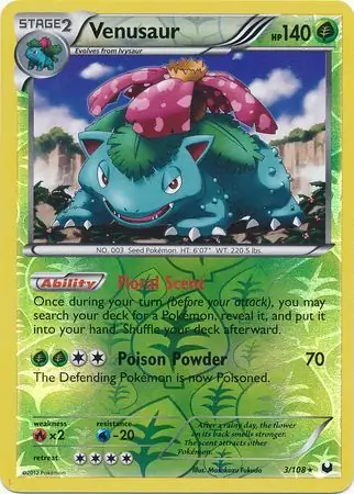 Venusaur, catalogue front
