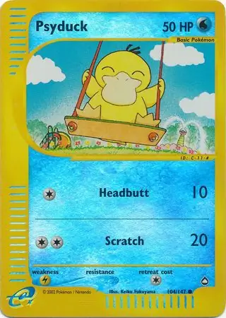 Psyduck, catalogue front