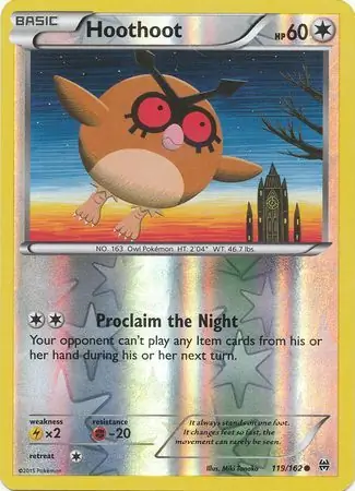 Hoothoot, catalogue front