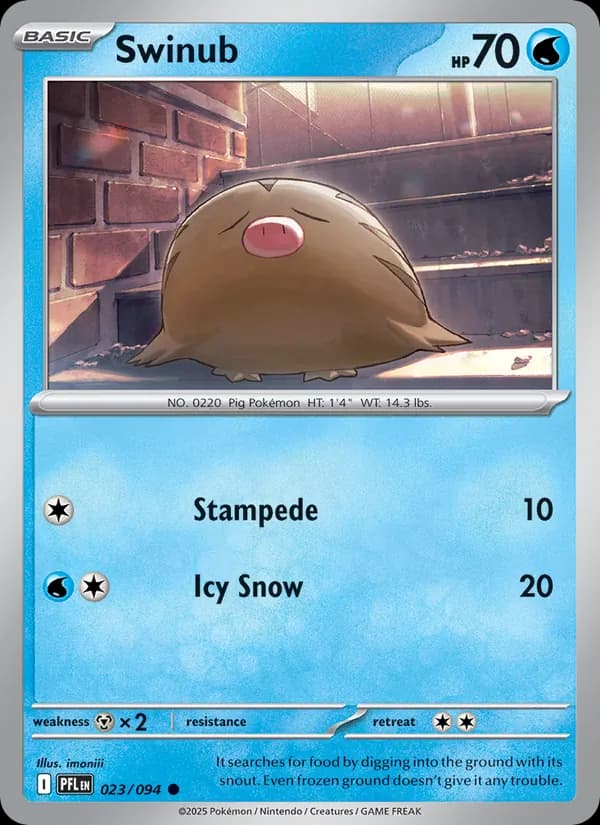 Swinub, catalogue front
