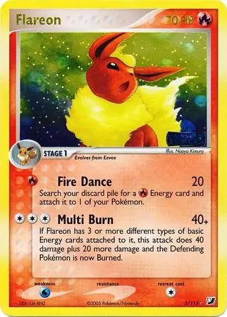 Flareon, catalogue front