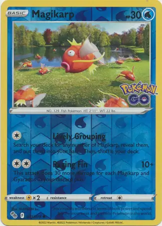 Magikarp, catalogue front