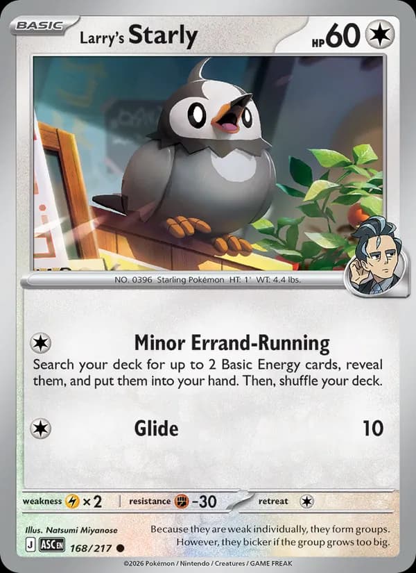 Larry's Starly, catalogue front