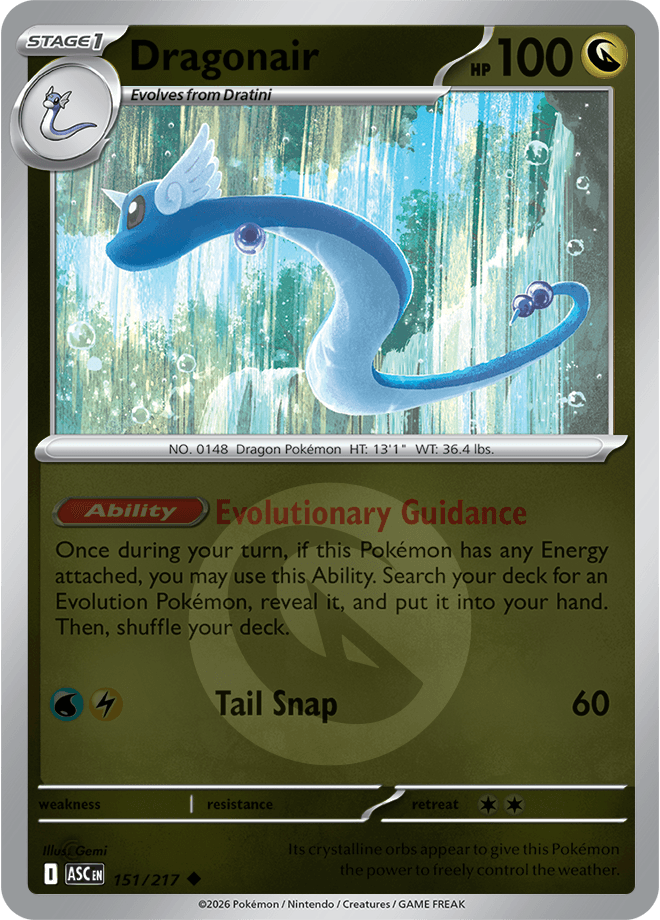 Dragonair, catalogue front