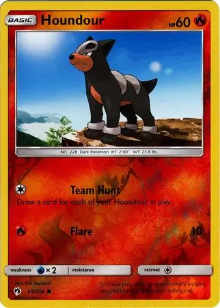 Houndour, catalogue front
