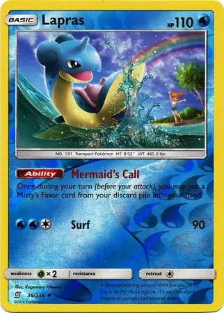 Lapras, catalogue front