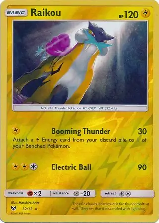 Raikou, catalogue front