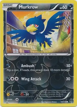 Murkrow, catalogue front