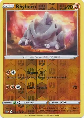 Rhyhorn, catalogue front
