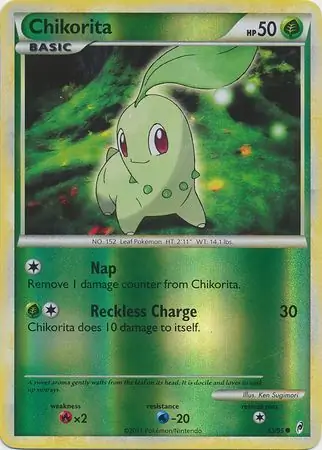 Chikorita, catalogue front