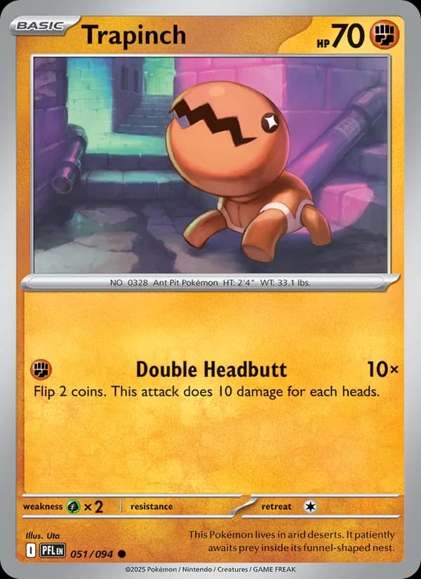 Trapinch, catalogue front