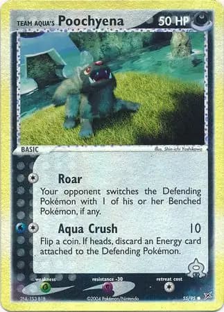 Team Aqua's Poochyena, catalogue front
