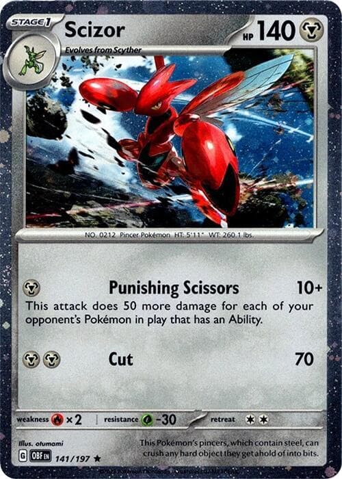 Scizor, catalogue front