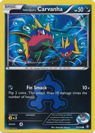 Team Aqua's Carvanha, catalogue front