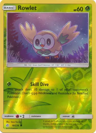 Rowlet, catalogue front