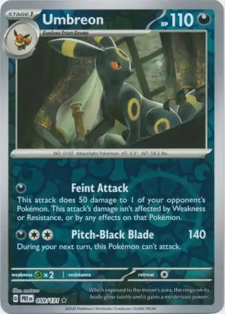 Umbreon, catalogue front