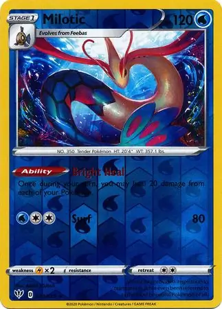 Milotic, catalogue front