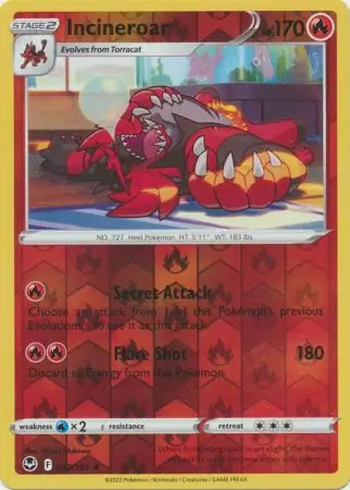 Incineroar, catalogue front