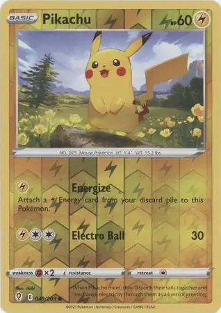 Pikachu, catalogue front