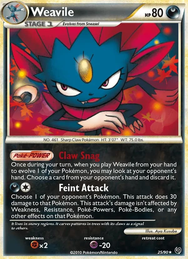 Weavile, catalogue front