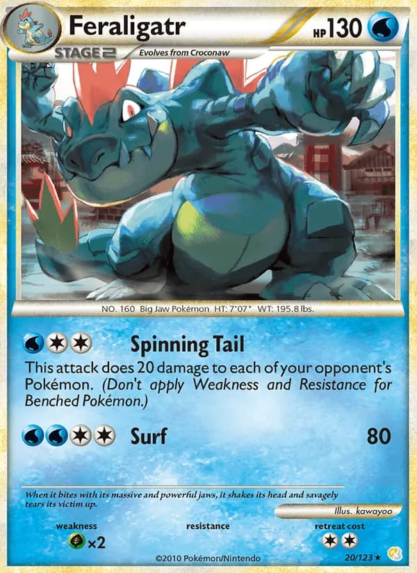 Feraligatr, catalogue front