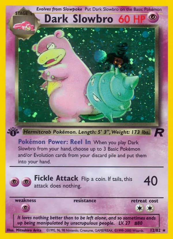 Dark Slowbro, catalogue front