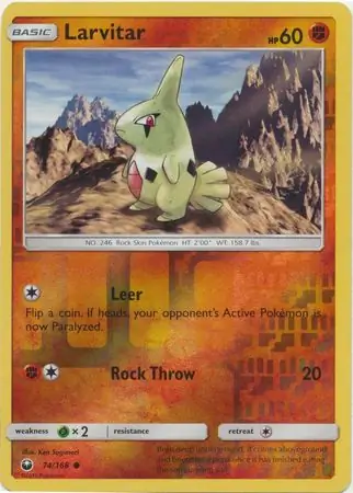 Larvitar, catalogue front