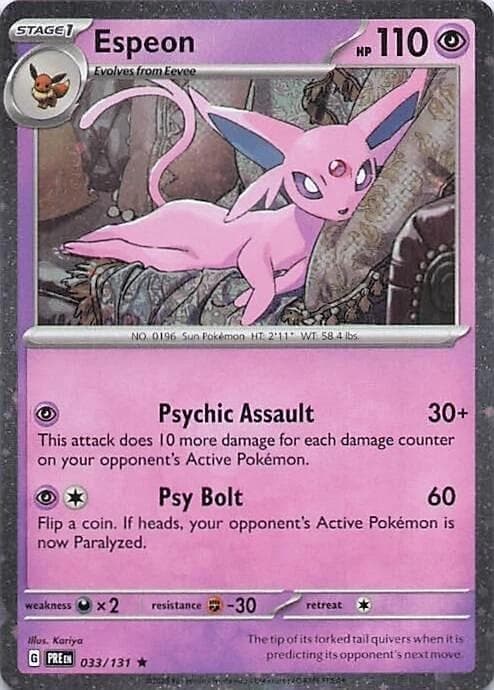 Espeon, catalogue front