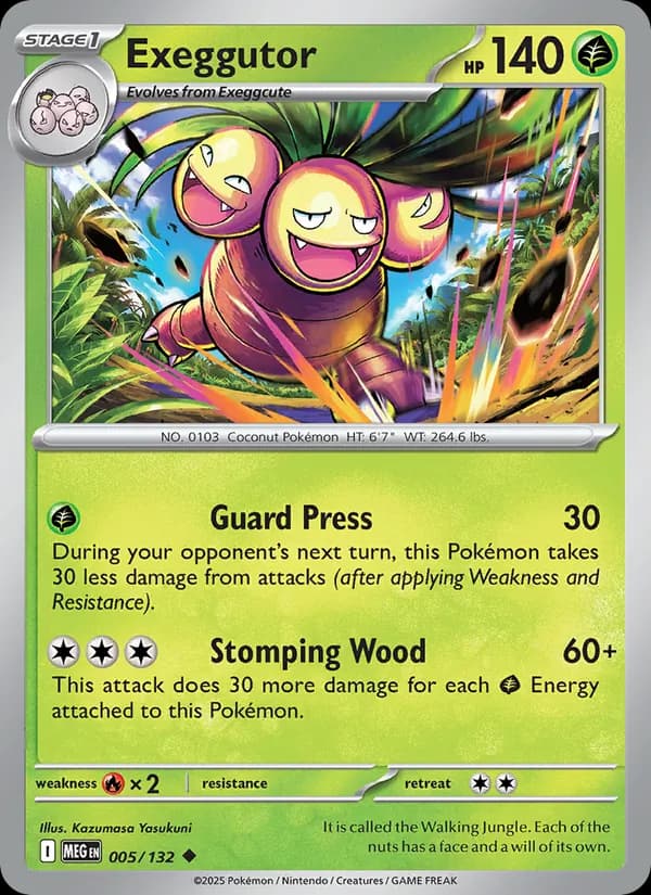 Exeggutor, catalogue front