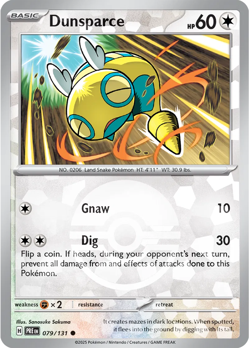Dunsparce, catalogue front