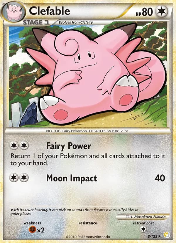 Clefable, catalogue front
