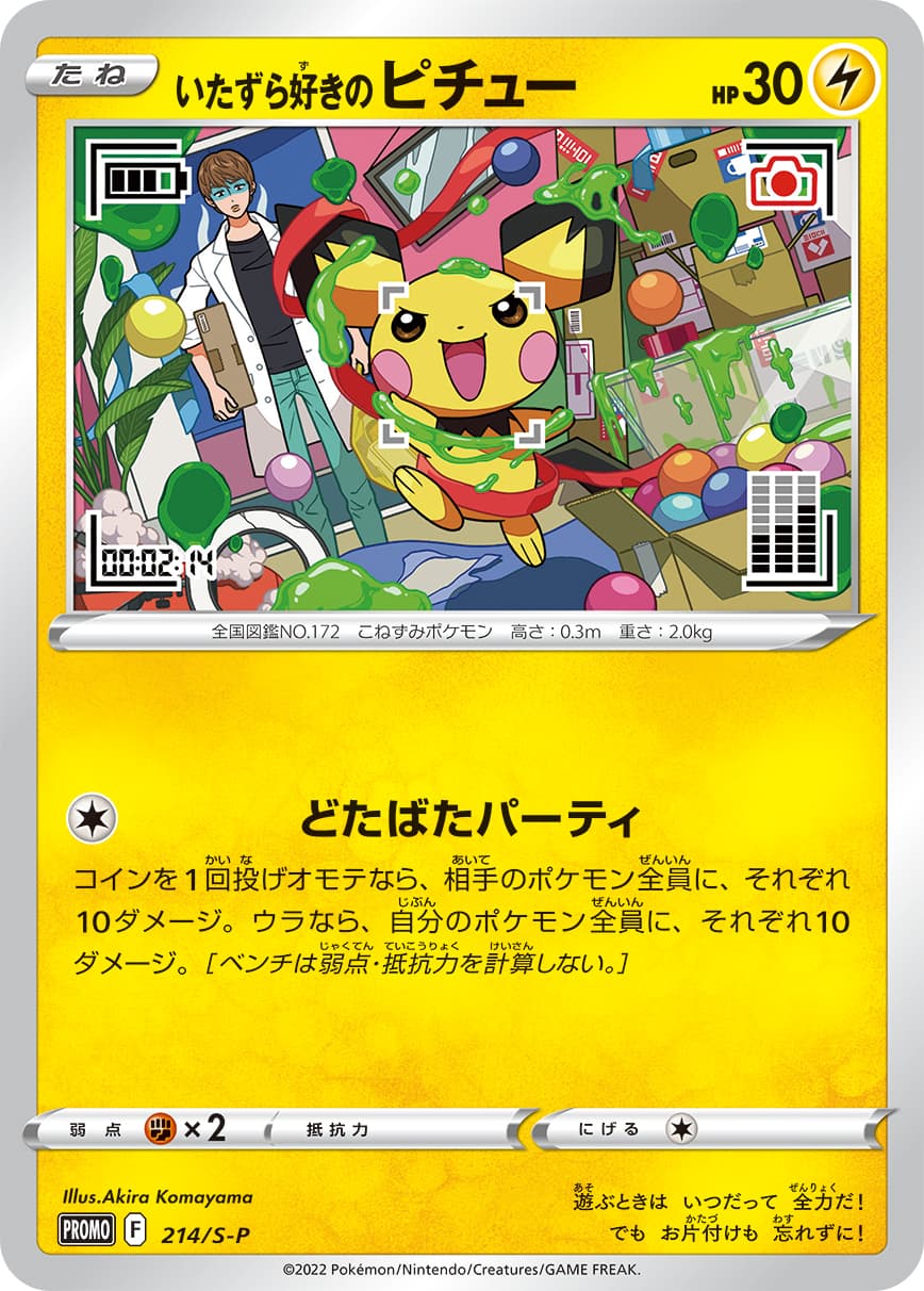 Mischievous Pichu, catalogue front