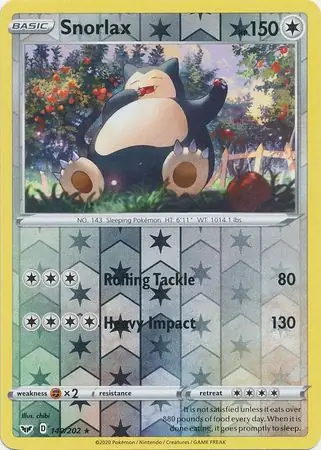 Snorlax, catalogue front