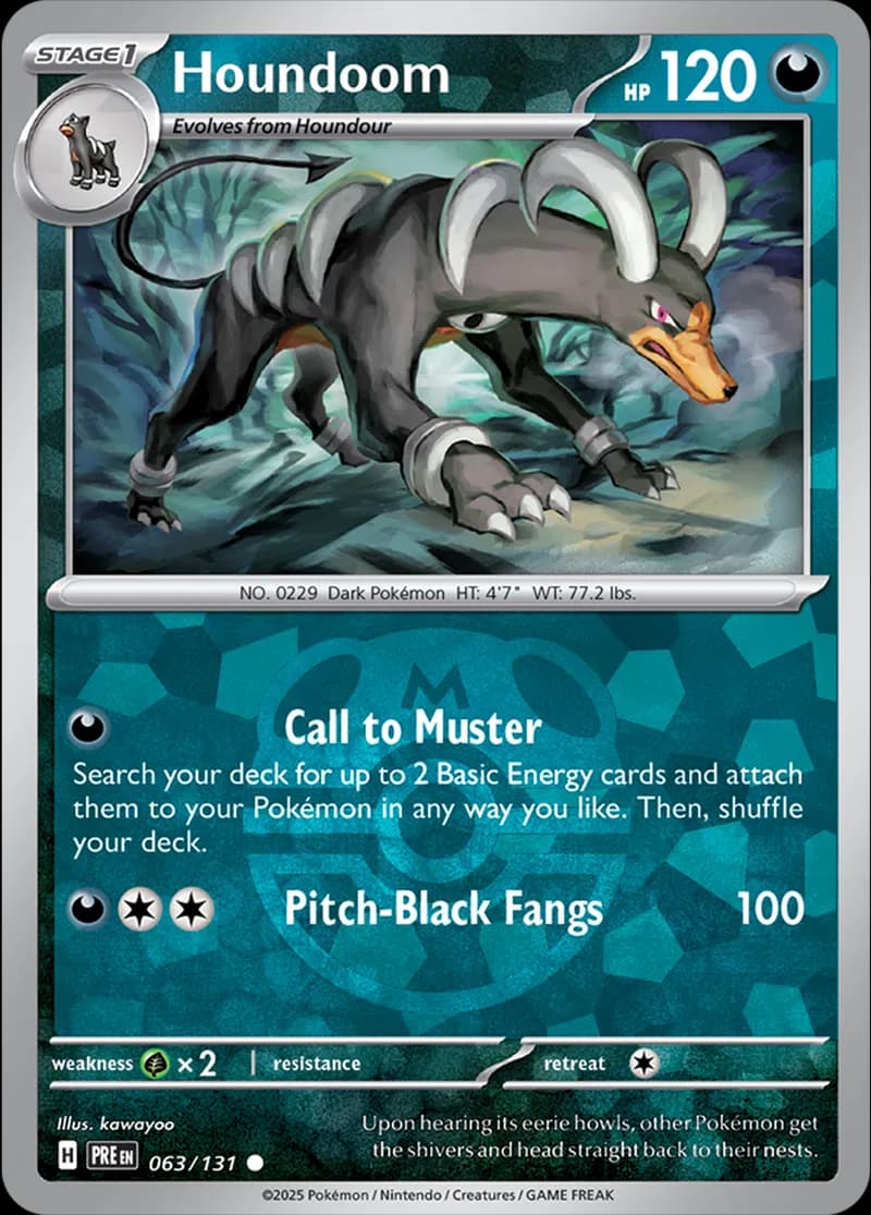 Houndoom, catalogue front