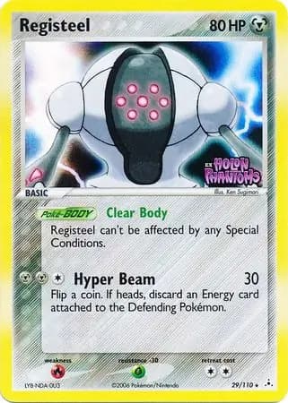Registeel, catalogue front