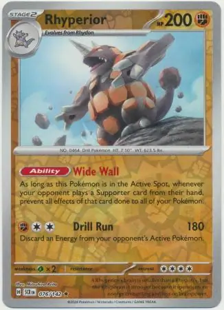 Rhyperior, catalogue front