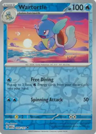 Wartortle, catalogue front