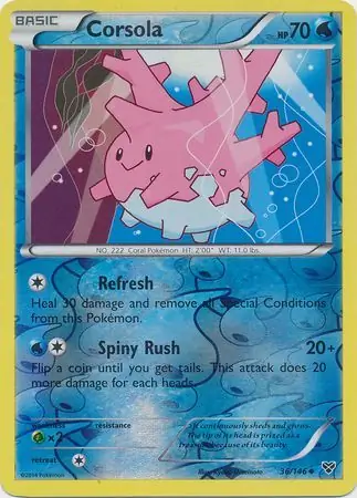 Corsola, catalogue front