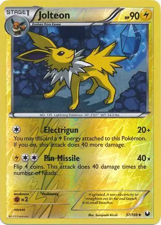 Jolteon, catalogue front