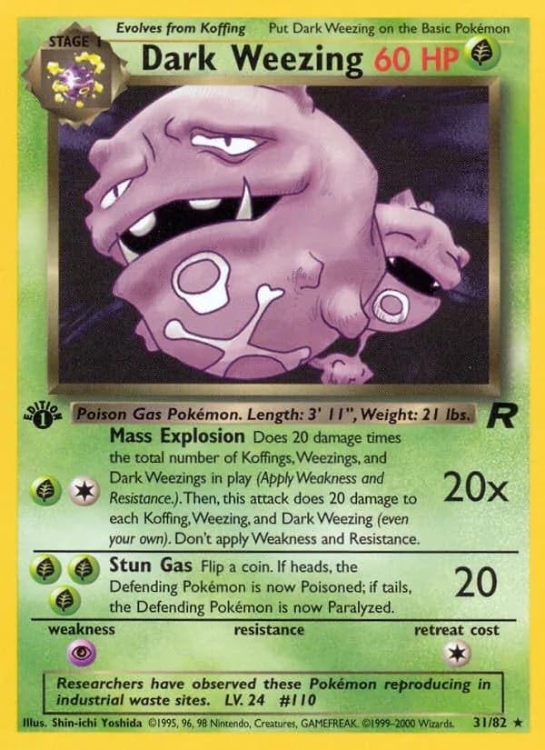 Dark Weezing, catalogue front