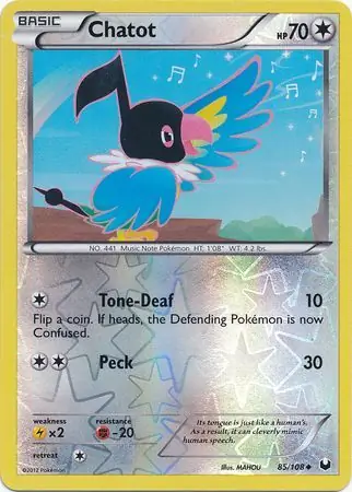 Chatot, catalogue front
