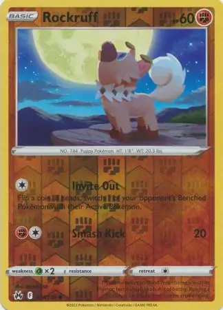 Rockruff, catalogue front