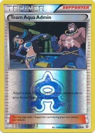 Team Aqua Admin, catalogue front