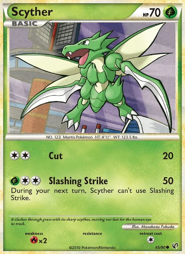 Scyther, catalogue front