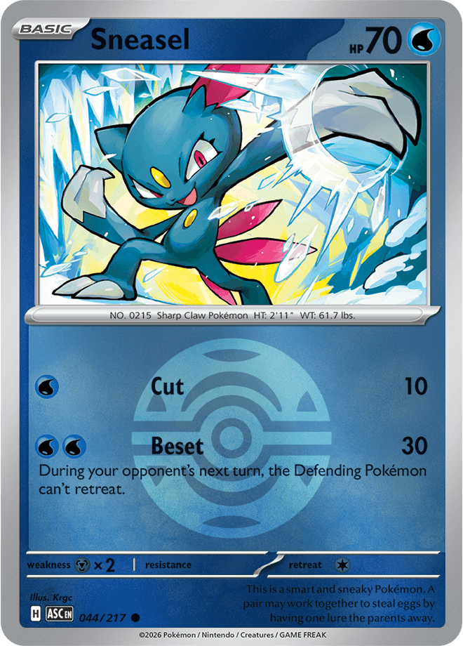 Sneasel, catalogue front