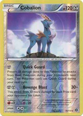 Cobalion, catalogue front