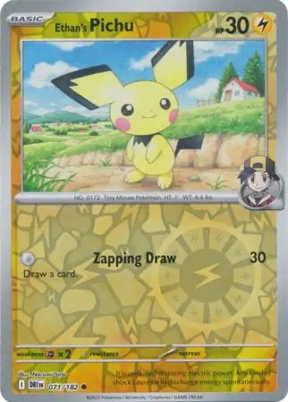 Ethan's Pichu, catalogue front