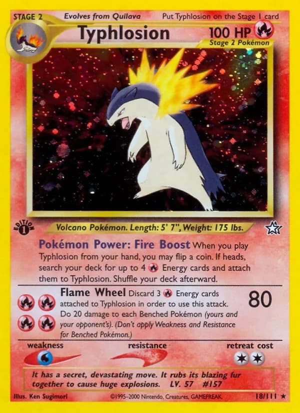 Typhlosion, catalogue front