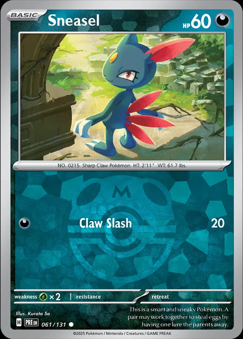 Sneasel, catalogue front