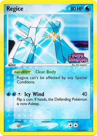Regice, catalogue front